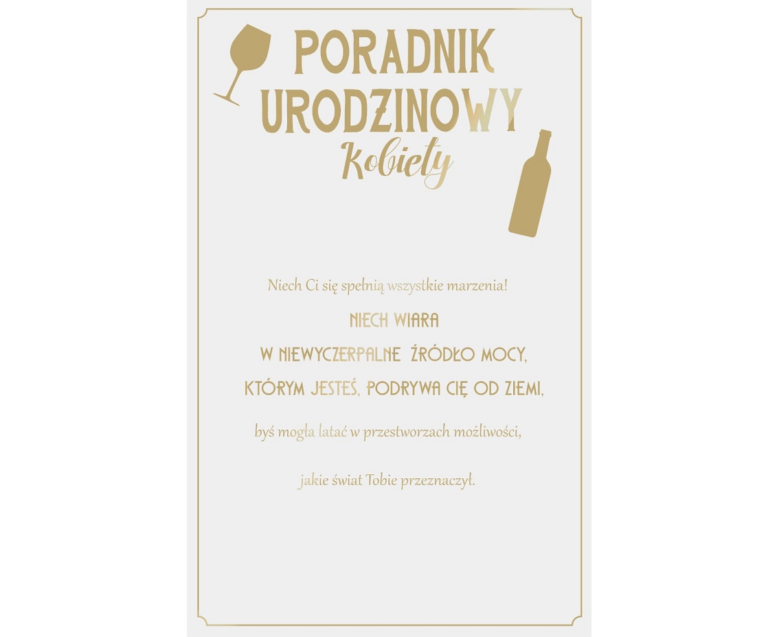 Kartka Urodzinowa, Kobieta, 13x20,5 cm